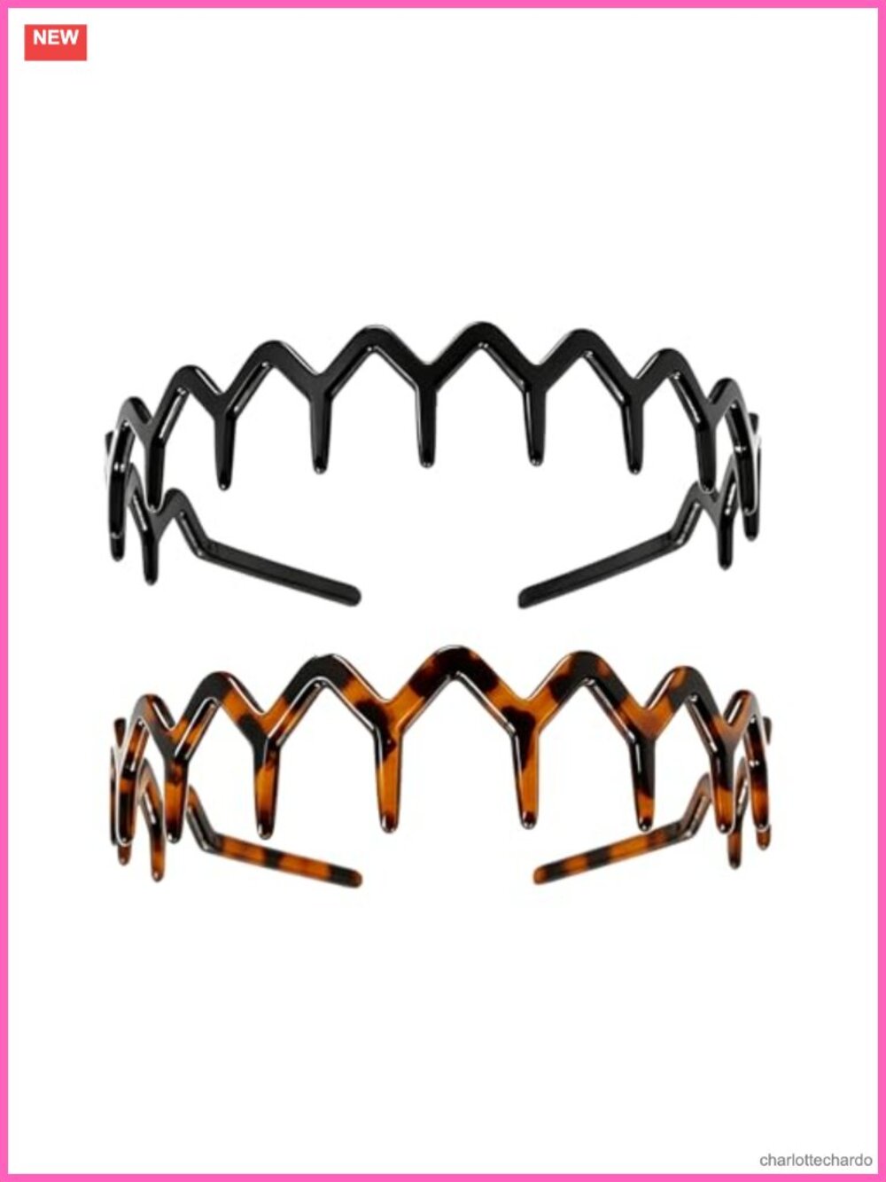 Zig Zag Headbands Plastic Wavy Hair Band Comb Hair Styling Accessories